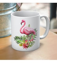 flamingo baskılı kupa bardak
