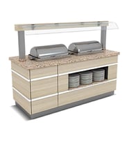 Empero GLT.SSC-N.02 Galata Sıcak Servis Ünitesi Nefeslikli 2x1/1 Gn Chafing Dish1800*900*900/1550