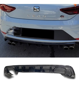 Seat Leon Mk3 Fr Çakarlı Difüzör Parlak Siyah Difizör Plastik 2012 2013 2014 2015 2016