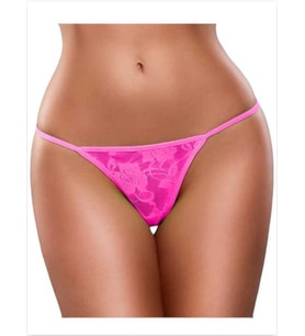 Fantezi Pembe Dantel String-Tanga — Renk / Beden: Pembe / M