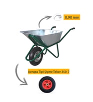 Kanat Pro Galvanizli Demonte El Arabası 0.90 mm Sac Avrupa Tipi Şişme Teker