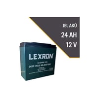 LEXRON 24 Ah-12v Jel Elektrikli Araç Aküsü (Mavi)