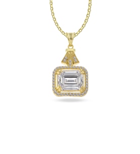 925 Ayar Gümüş Baget Kolye (Gold)