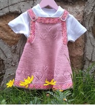 Chava El Örgüsü Kız Çocuk Jilesi, 2.5-3.5 Yaş, Pembe
