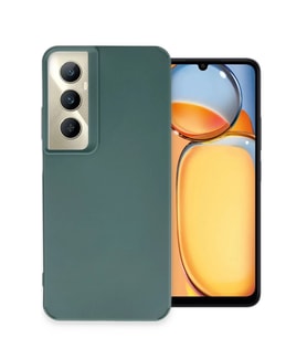 Realme C65 Kılıf Petro Silikon - Koyu Yeşil