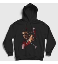 Presmono Unisex Beyaz Tyler Film Dövüş Kulübü Fight Club Kapüşonlu Sweatshirt 245009tt (Siyah)