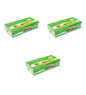 Handynorm Pide Dürüm Sandviç Tost Kılıfı - Dikdörtgen - 12,5 x 25 Cm. - 1000 Adetlik 3 Paket