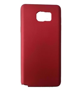 Jopus Galaxy Note 5 ile Uyumlu Soft Oil Silikon Kılıf Kırmızı JS-108