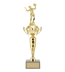 ODAK KUPA - Figürlü Kupalar - Voleybol Kadın Figürlü Kupalar FG-076 C - 46 cm