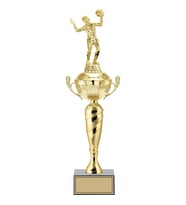 ODAK KUPA - Figürlü Kupalar - Voleybol Kadın Figürlü Kupalar FG-076 C - 46 cm