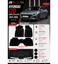 HYUNDAİ İ20 jump style elite 2021-2026 Araca Özel 3D Paspas + 3D Bagaj Havuzu
