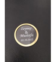 Sonsuzluk Magneti -  Magnet Nikah Şekeri - Nişan Şekeri - Söz Şekeri - Düğün Magnet - Nişan Magnet - Söz Magnet - Yenidoğan Magnet - Doğum Magnet - Yaş Magnet 7cm