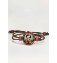Tahtakolik Frida Kahlo Ahşap Bileklik Tek Ebat N11.55610