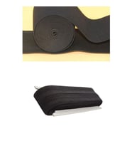 SİYAH - 1.5CM PAÇA LASTİK YASSI GENİŞ 10MT. (5668)
