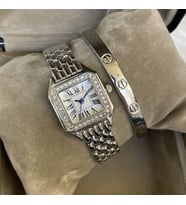 Retro Ruhu Modern Çizgilerle Buluşuyor: Gümüş Zirkon Taşlı Kadın Saati ve Bileklik Kombini Vintage Kız Bayan Doğum Günü Hediye Bileklikli Minimal Taşlı Kadın Kol Saati
