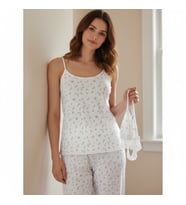 Kadın Kaprili Atlet ve Bralet 3'lü Pijama Takım BB2417