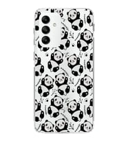 Samsung Galaxy M23  Kapak Panda Tasarımlı Şeffaf  Kılıf