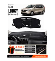 e-biz DACIA LODGY (2010-2017) Uyumlu Torpido Koruma, Torpido Örtüsü, Torpido Kılıfı - Siyah - DA007