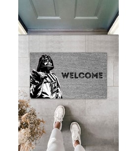 Dormot Modern Dijital Baskı - Gri Star Wars, Darth Vader - Kapı Önü Paspası 70x45cm (Bej)