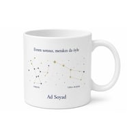 Astronom Arkadaşa Takımyıldızı Çizimli Kupa Bardak Yıldız Hediye