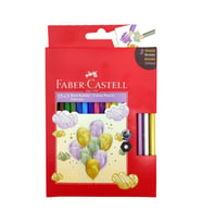 Faber Castell Kuru Boya Kalemi 15 Renk+3 Metalik Renk