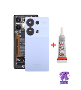 Redmi Note 13 Pro 4G Arka Kapak Pil Batarya Kapağı Kamera Lensli 23117RA68G Uyumlu + B700