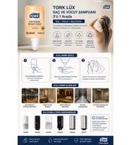 Tork 424661 Lüx Saç Ve Vücut Şampuanı 3'ü 1 Arada 1000 ml