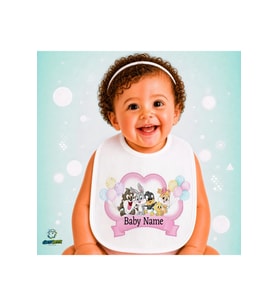 Kişiye Özel Looney Tunes Keten Bebek Mama Önlüğü – Yumuşak, Emici, Yıkanabilir, Özel Tasarım P089
