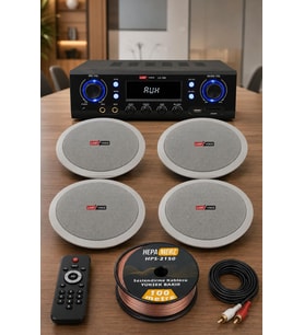 Lastvoice Stately Pack-4 Tavan Hoparlörü ve Anfi Ses Sistemi Seti
