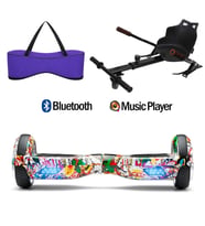 Citymate Elektrikli Kaykay Hoverboard Akıllı Denge 6.5 Inch + HoverKart + Çanta EXTREM PAKET D19