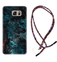Samsung S7 Edge S20 Fe Plus Ultra S21 S22 Kılıf Boyun Asklı Rasta Silikon Colorful Abstract 1384