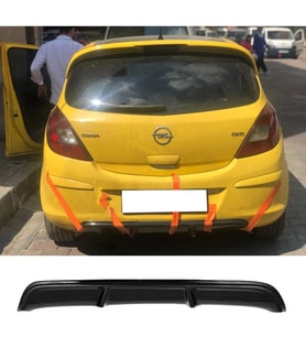 Opel Corsa D Difüzör Difizör Plastik Parlak Siyah Kapalı 2006-2014 Arka-bodykit-ek-karlık