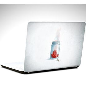Kalpler Minimal Laptop Sticker 13 İnch (34X24CM)