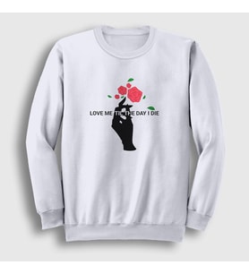 Presmono Unisex Beyaz Rose 5 Seconds Of Summer Sweatshirt 386721tt