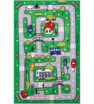Eliana Home Baskılı, Yıkanabilir Kaymaz Taban Çocuk Halısı LNA4018 100x150 cm (Yeşil)