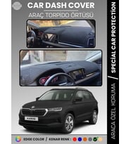 SKODA KAROQ (2017-2024) Torpido Örtüsü Ön Göğüs Halı Torpido Koruma Birebir Uyum Kaymaz UV Koruma