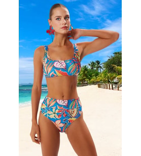 Tasarım Bikini Takımı Özel Ergonomik Kesim Su Sporları İçin Şık Detaylı Hızlı Kuruyan