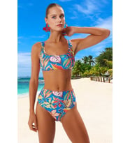 Tasarım Bikini Takımı Özel Ergonomik Kesim Su Sporları İçin Şık Detaylı Hızlı Kuruyan