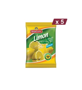 Altıncezve Limon Aromalı İçecek Tozu - Soğuk 450 G - 5Lİ PAKET