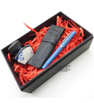 Scrikss İkili Kalem Kılıfı + 419 İndigo Dolma Kalem + Pelikan Mürekkep Hediyelik Set - SVG200 İsme Özel Defter Kalem Kutulu Set