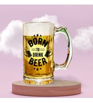 Şeffaf Bira Bardağı(istenilen baskıyla)