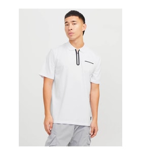 JCOFUSION PIQUE POLO SS SN Bright White