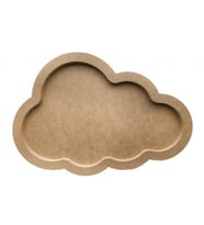 Kapı süsü bubble ahşap bulut 45x30 cm pk:1-