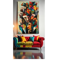 SOYUT SANAT Duvar Salon Güzellik Salonu Ofis Dükkan Dekarasyon Kanvas Tablo (Akçaağaç)