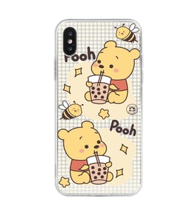 Iphone X ve XS Uyumlu Winnie The Pooh Tasarımlı Şeffaf Telefon Kılıfı
