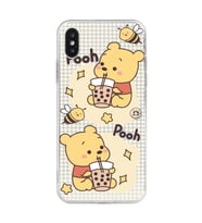 Iphone X ve XS Uyumlu Winnie The Pooh Tasarımlı Şeffaf Telefon Kılıfı