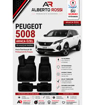 PEUGEOT 5008 2017 - 2024 Araca Özel Kauçuk 3D Profesyonel Oto Paspası