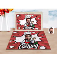 BK Gift Kişiye Özel Erkek Chef Karikatürlü 1000 Parça Profesyonel Puzzle-14