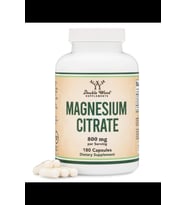 Double Wood Magnesium Citrate Capsules 800mg 180 Capsules (Citrato de Magnesio) Vegan Safe. USA 3939 (Renksiz)