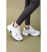 Kadın Yüksek Taban Günlük Sneakers Spor Ayakkabı 4010-101-0001 (Beyaz)